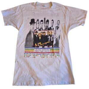 Vintage 1989 Paul McCartney World Tour Shirt Single Stitch 80s USA Made Brockum
